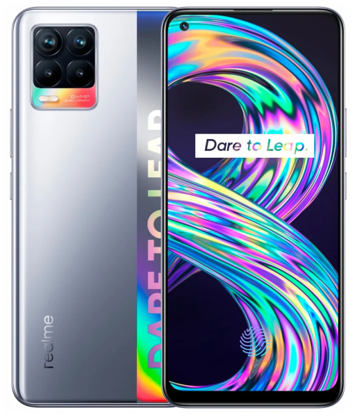 Смартфон Realme 8 6/128GB Cyber Silver (RMX3085)