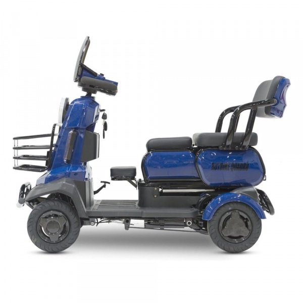 Электроскутер четырехколесный Rutrike Квадро (Синий-3266)