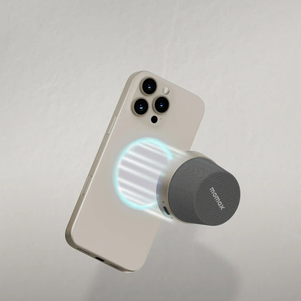 Портативная колонка MOMAX 1-Vibe Go Snap&Go (BS6HKL) Titanium