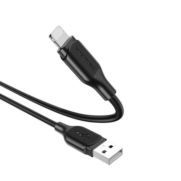 Кабель USB Borofone BX42 Encore, USB - Lightning, 2.4A, 1м, черный