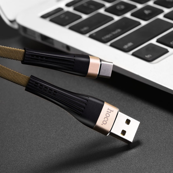 Кабель Hoco 1,2 м U39 (USB - Type-C) Black