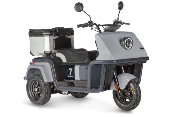 Электротрицикл Wanshida DOUHAO 60V 800Вт (Черно-серый-3068)