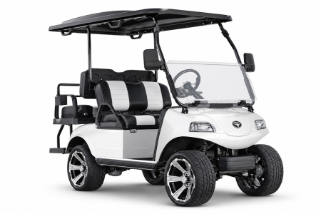 Гольфкар Rutrike Classic 4 (Белый) — передний ракурс