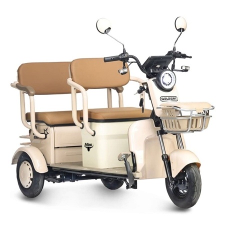 Электротрицикл Rutrike Gelbert Atlas 48V/60V 600Вт (Бежевый-3023)