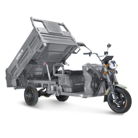 Грузовой электротрицикл Rutrike D5 1700 гидравлика (60V1200W) (Серый-2797)