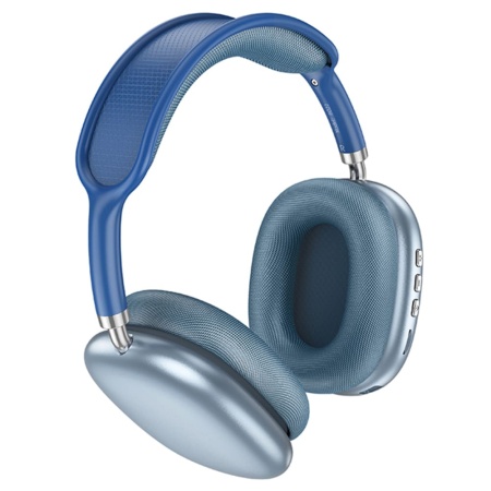 Беспроводные наушники накладные Borofone BO22 Elegant, Bluetooth, 400 мАч, синий