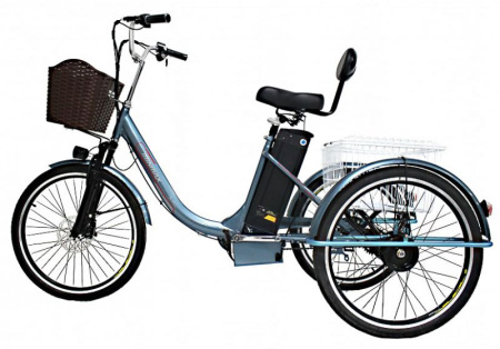 Электровелосипед GreenCamel Трайк-B (R24 500W 48V 15Ah) задний привод (Синий)
