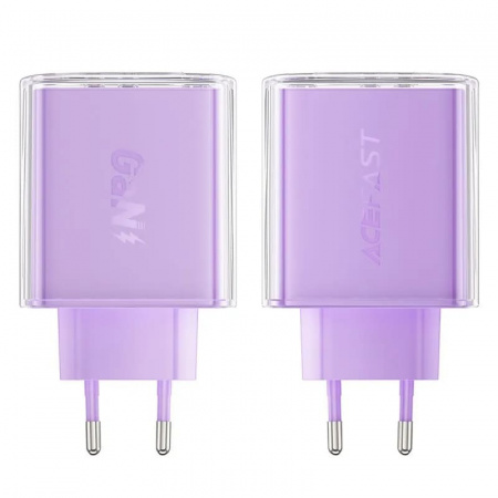 Сетевое зарядное устройство AceFast GaN3 A45 65W Violet
