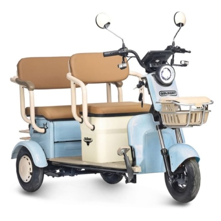 Электротрицикл Rutrike Gelbert Atlas 48V/60V 600Вт (Синий-3024)