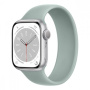 Смарт-часы Apple Watch S8, 45 mm, корпус из алюминия серебристого цвета, ремешок цвета «Succulent»
