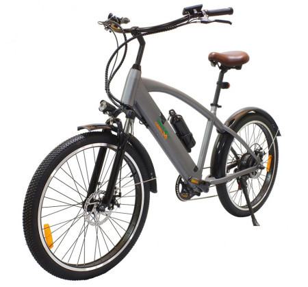 Электровелосипед GreenCamel Санта (R26 500W 48V 10Ah) Алюм, 6скор Серый