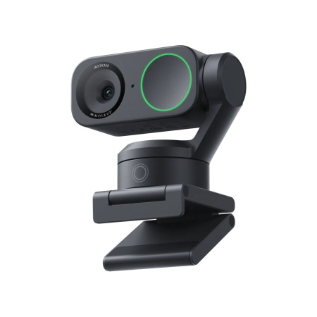 Чёрная Insta360 Link 2 — вид в три четверти