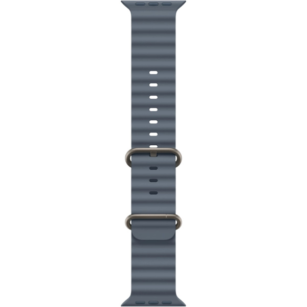 Apple Watch Ultra 3 GPS + Cellular 49mm Natural Titanium Case with Anchor Blue Ocean Band (MEWH4)