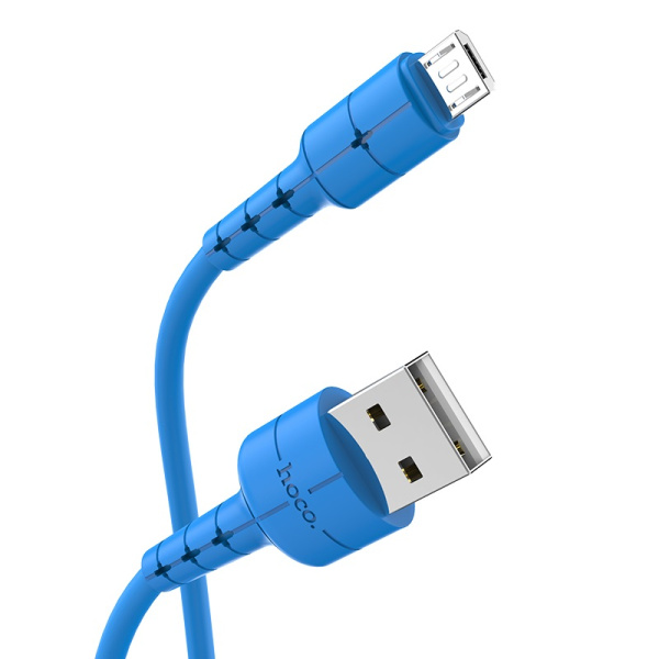 Кабель  Hoco X30 USB - Micro USB 1.2m синий