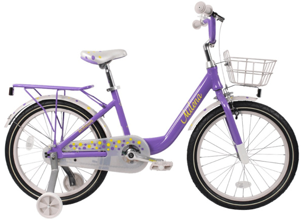 Велосипед TechTeam Milena 20" Violet (алюмин) корзина