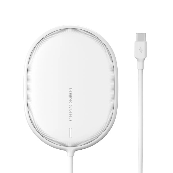 Беспроводное зарядное устройство BASEUS Light Magnetic BS-W518 (WXQJ-02) 2A 15W белый