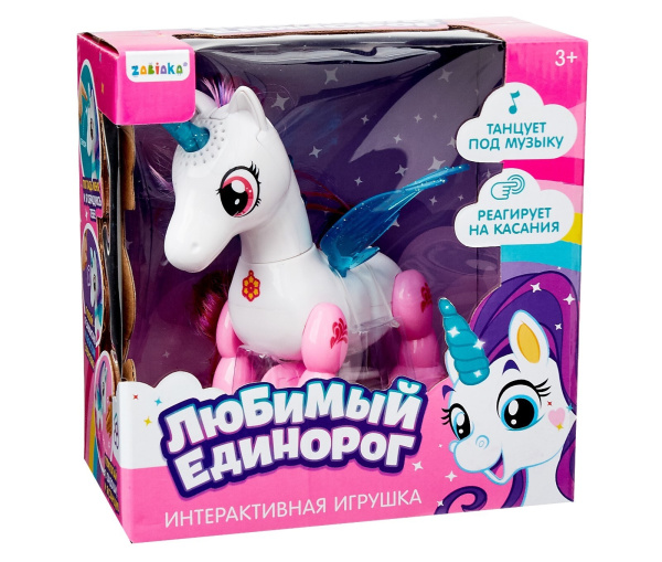 Интерактивная игрушка «Единорог», катается, со световыми и звуковыми эффектами