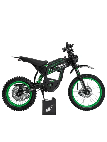 Электропитбайк Minako Pit R 60V 23Ah — Зелёный
