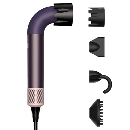 Фен для волос Beheart Hair Dryer X11 PRO EU Purple (6 насадок)