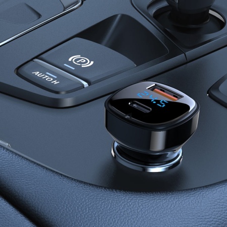 Автомобильное зарядное устройство AceFast B4 66W Black