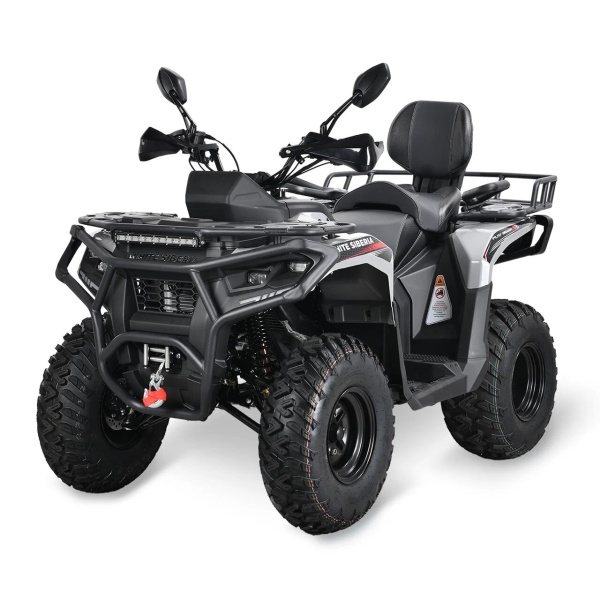 Бензиновый квадроцикл WHITE SIBERIA BARS 320CC PRO (серый)
