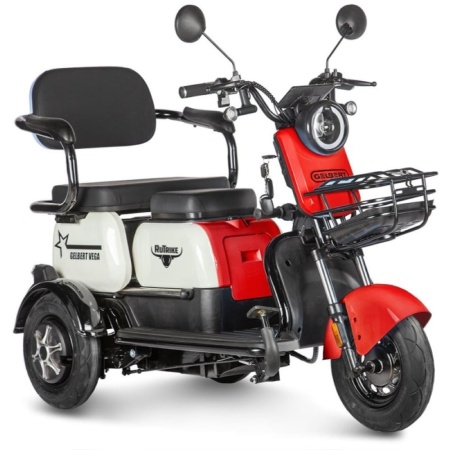 Электротрицикл Rutrike Gelbert Vega 48V/60V 600Вт (Красный-3066)