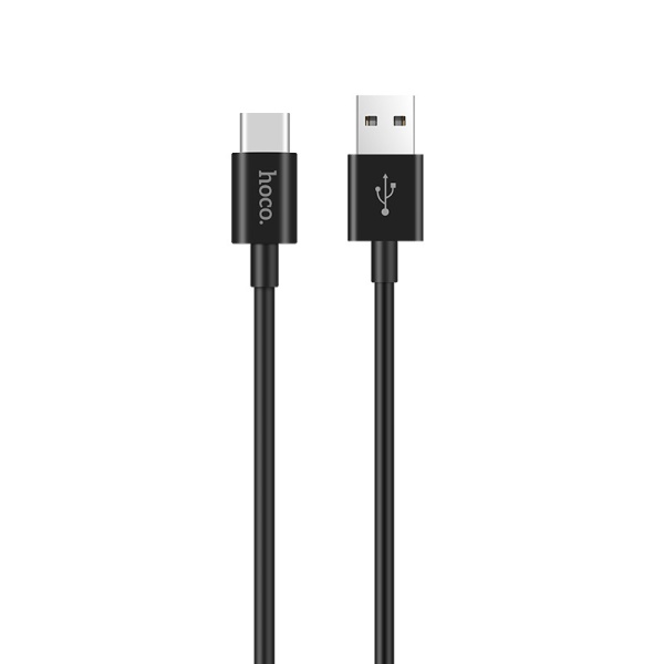 Кабель Hoco X23 USB - Type-С 3A 1 m черный