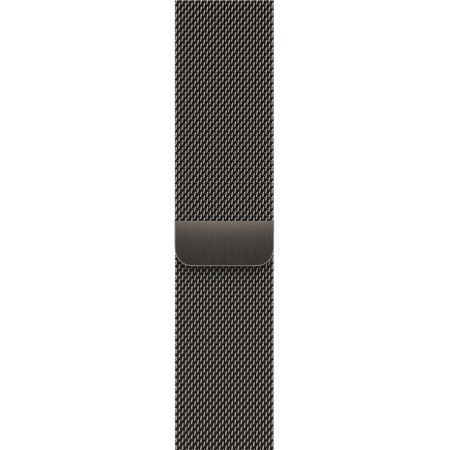 Apple Watch Series 9, 45 mm, корпус из нержавеющей стали цвета «графит», миланский сетчатый ремешок цвета «графит»