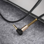 Аудио-кабель HOCO UPA02 AUX 2 м Черный (микрофон+кнопка)