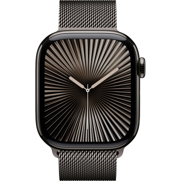 Apple Watch Series 10 GPS + Cellular 42mm Slate Titanium Case with Slate Milanese Loop (MX053)