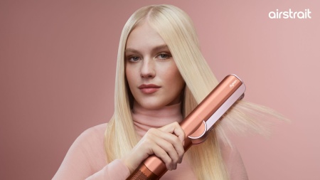 Выпрямитель для волос Dyson Airstrait HT01 (Amber Silk) (ОАЭ) — дополнительный ракурс 1 на белом фоне