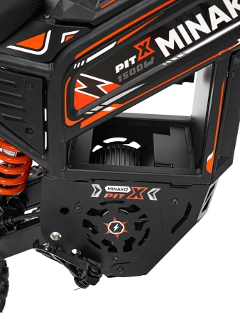 Электропитбайк Minako Pit X 48V 23Ah — Оранжевый — фото 9.webp