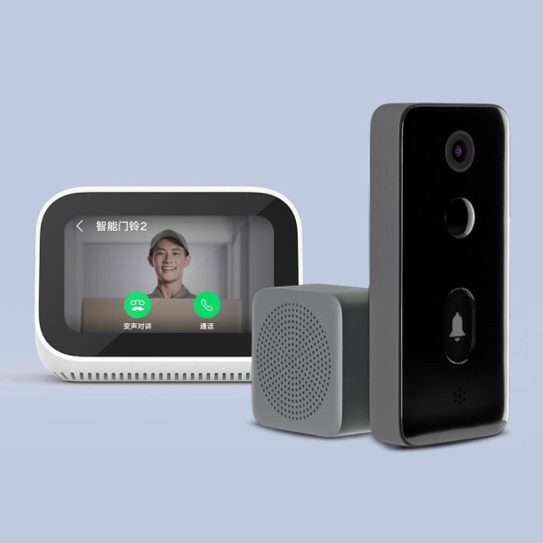 Умный дверной звонок домофон Xiaomi AI Face Identification DoorBell 2 черный MJML02-FJ