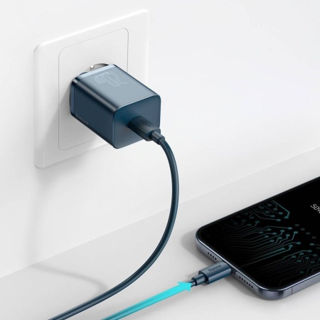 Сетевое зарядное устройство Baseus Super Si Quick Charger 1C 20W EU Blue (CCSUP-B03)