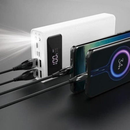 Портативный аккумулятор Hoco 30000mAh J65 White