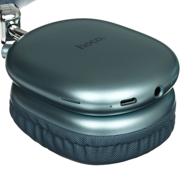 Беспроводные наушники накладные Hoco W35 Max Joy, Bluetooth, 800 мАч, синий Беспроводные наушники накладные Hoco W35 Max Joy, Bluetooth, 800 мАч, синий