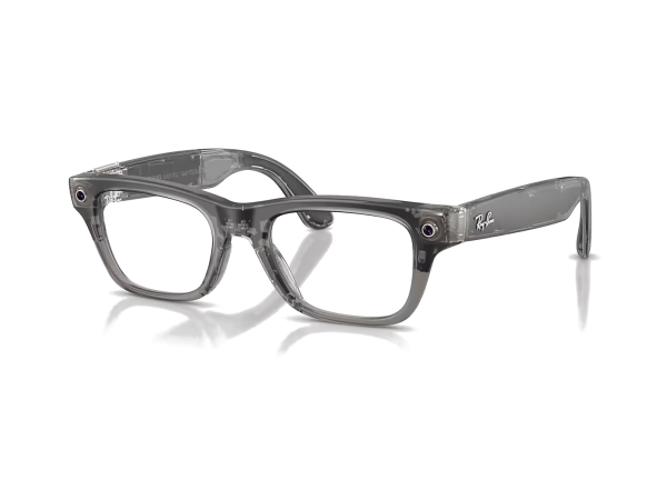 Умные очки Ray-Ban Meta Blayzer Optics Gen 2 RW7001 Matte Transparent Ice Grey S54