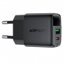 Сетевое зарядное устройство AceFast Charge A116 35W GaN (1 USB-C 1 USB-A)