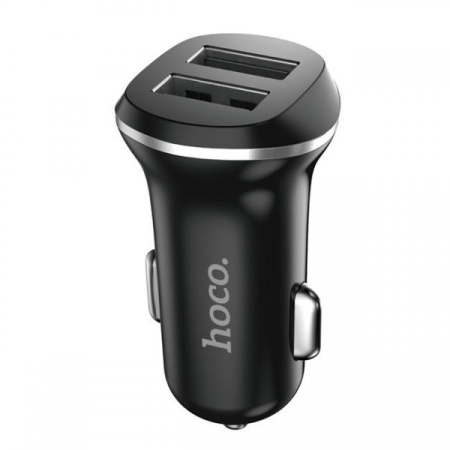 Автомобильное зарядное устройство HOCO Z1 2*USB 2.1A (Черный)