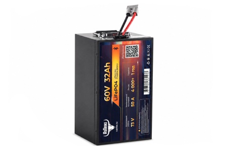 Аккумуляторная батарея литиевая Rutrike LiFePO4 (60V/32Ah/50A BT)