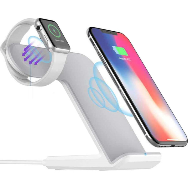Беспроводное зарядное устройство COTEetCI CS5169 3 в 1 для iPhone / Apple Watch / AirPods