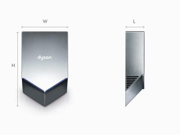 Сушилка для рук Dyson Airblade V HU02 Nickel (Гонконг)