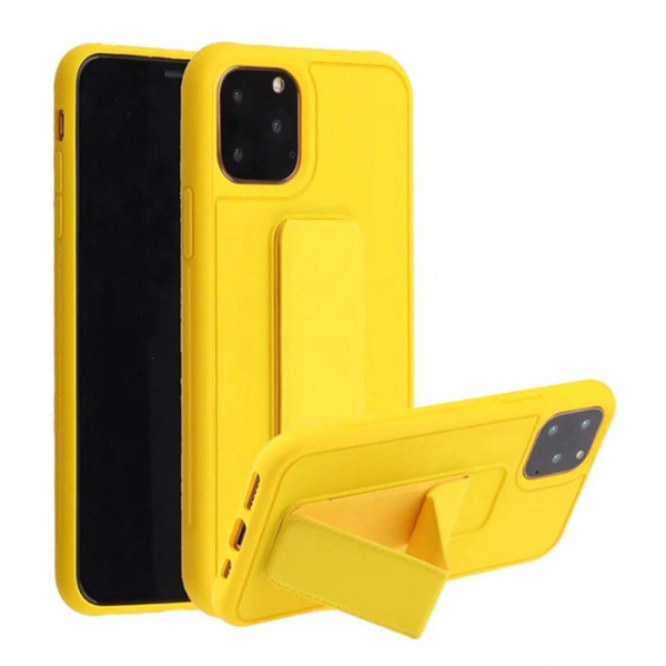 Чехол с подставкой-держателем для iPhone 12 mini Yellow
