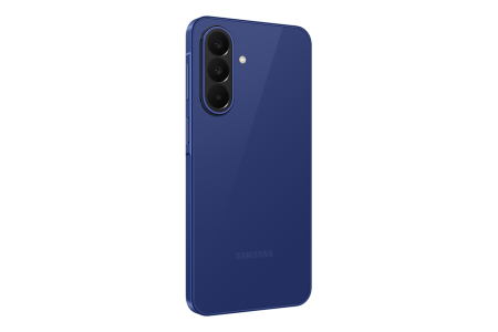 Samsung Galaxy A27 8/256 Blue — сзади под углом слева