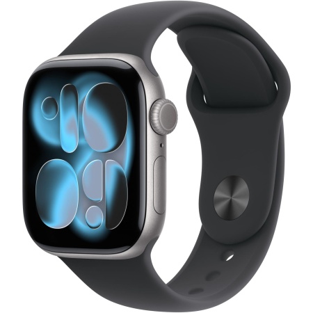 Apple Watch Series 11 GPS 42mm Space Grey Aluminium Case with Black Sport Band - M/L
