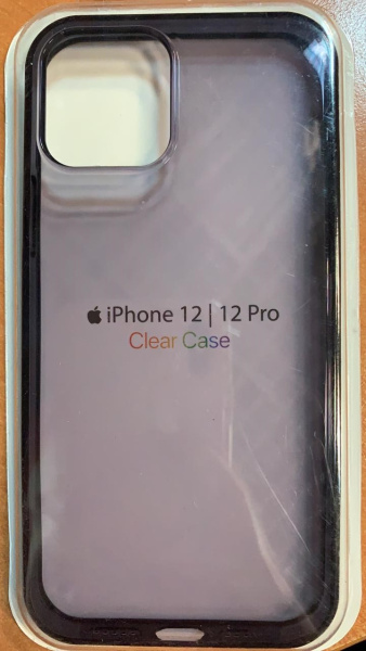 Силиконовый чехол Clear Case для iPhone 12 Pro (прозрачно-фиолетовый)