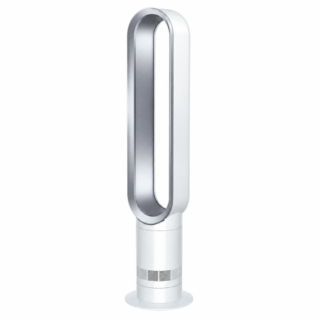 Вентилятор Dyson Cool AM07 White/Silver (Корея) — ракурс три четверти на белом фоне