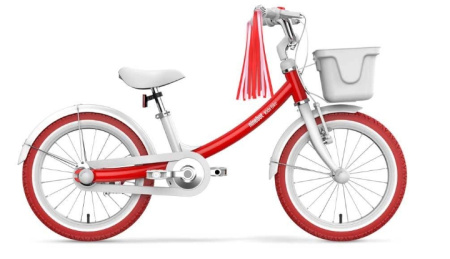 Велосипед детский Ninebot Kids Bike 14'' (3-6 лет) красный для девочки