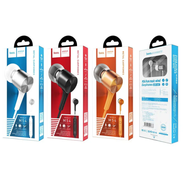 Проводные наушники HOCO M54 Pure, Jack 3.5mm, 1.2 м, белый