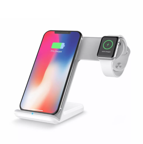 Беспроводное зарядное устройство COTEetCI CS5169 3 в 1 для iPhone / Apple Watch / AirPods